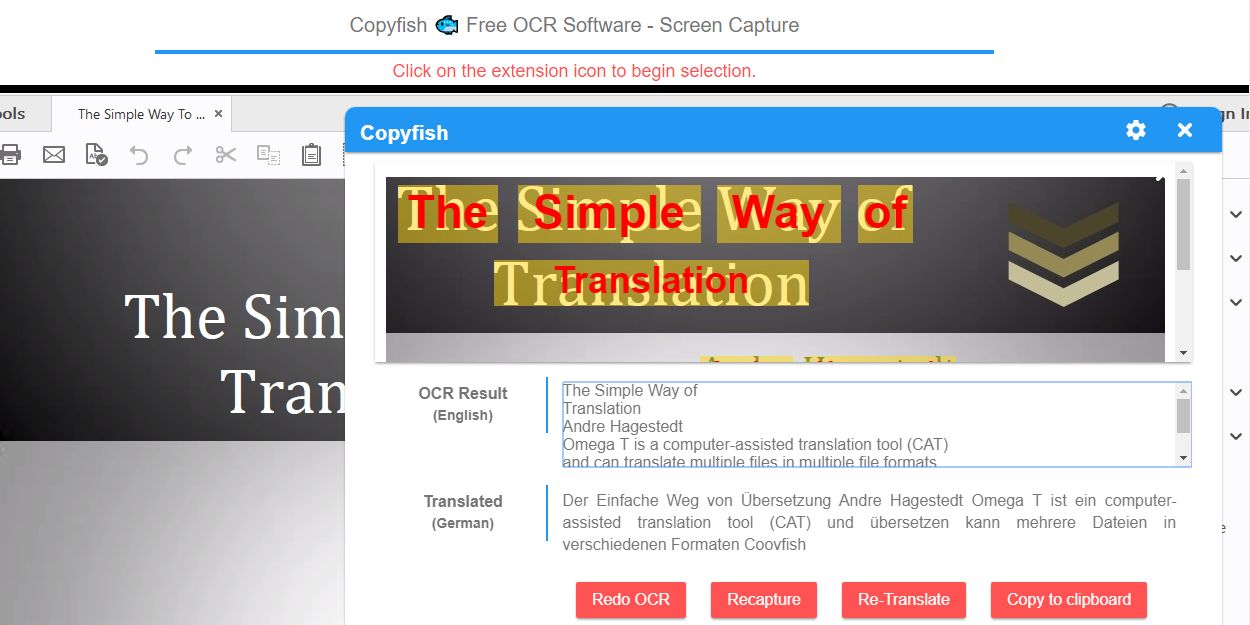 Copyfish OCR